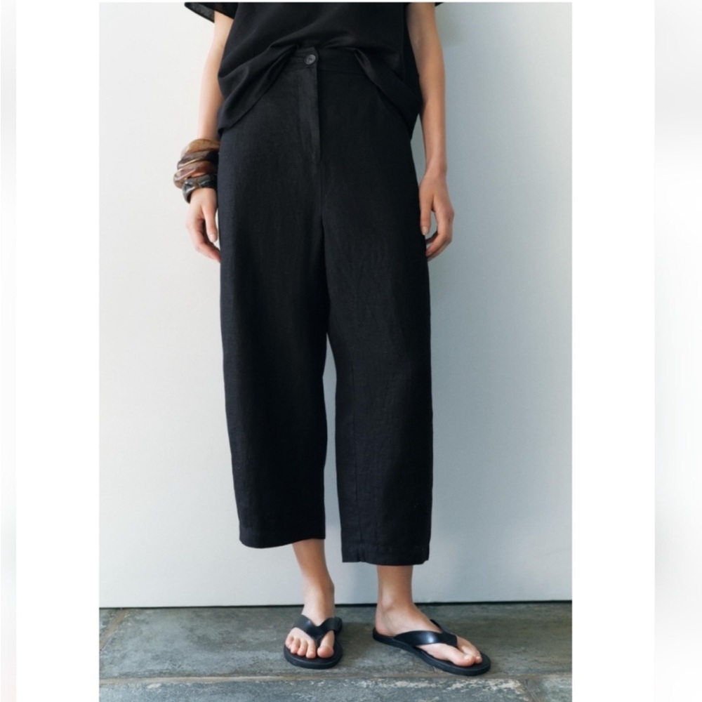 Zara 100% Linen Pants